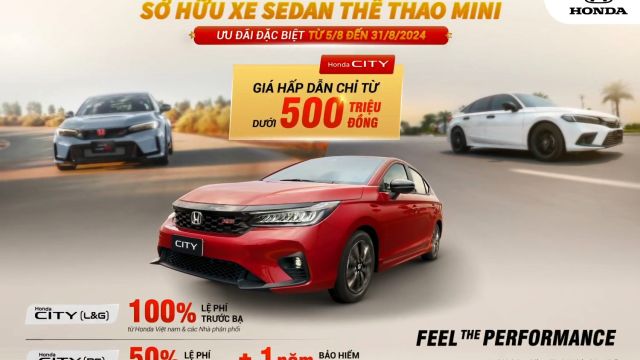 Chương trình khuyến mại các dòng xe Honda Ô tô Tháng 8.2024 | Honda Ô tô Bắc Giang
