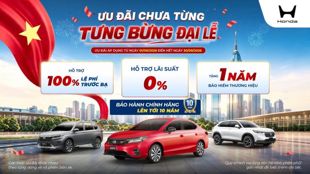 ƯU ĐÃI CHƯA TỪNG - TƯNG BỪNG ĐẠI LỄ | Khuyến mại Tháng 9 | Honda Ôtô Bắc Giang
