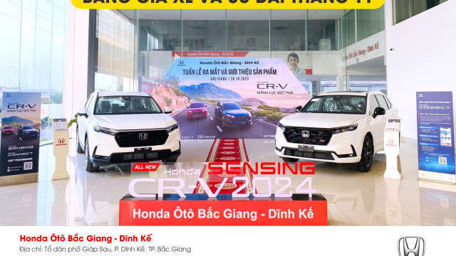 BẢNG GIÁ XE VÀ ƯU ĐÃI THÁNG 11 | Honda Ôtô Bắc Giang