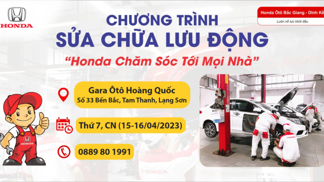 CHƯƠNG TRÌNH SỬA CHỮA LƯU ĐỘNG TẠI TP.LẠNG SƠN