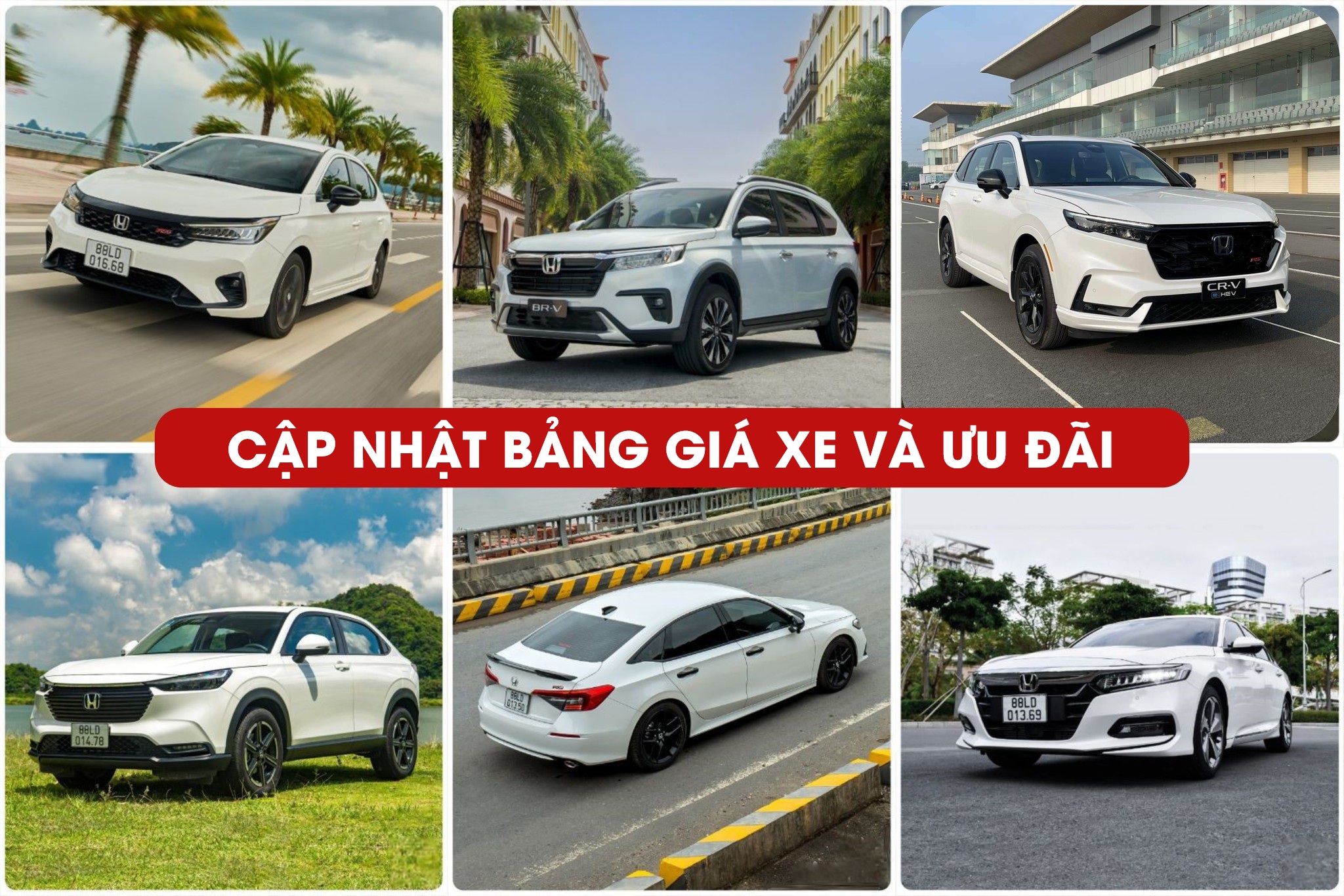 BẢNG GIÁ XE VÀ ƯU ĐÃI THÁNG 10/2024 | Honda Ô tô Bắc Giang