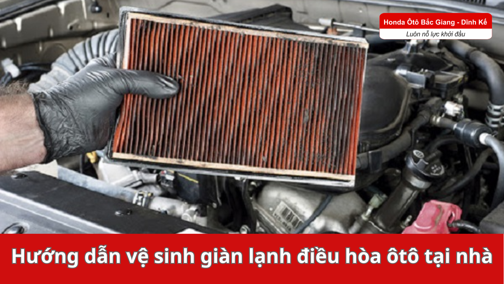 Cách tự vệ sinh giàn lạnh tại nhà Honda oto bac giang