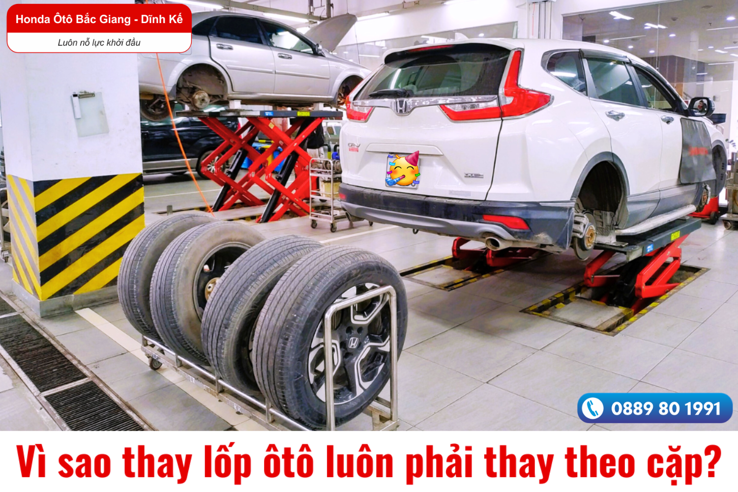 Vì sao thay lốp ô tô luôn phải thay theo cặp?
